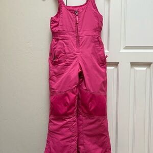 L.L. Bean Pink Overalls for Winter Adventures